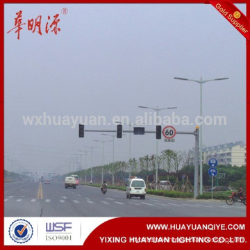 Hot dip galvanized traffic signal light q235 steel traffic light tower